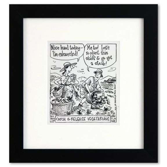 Catch and Release Vegetarians by Bizarro