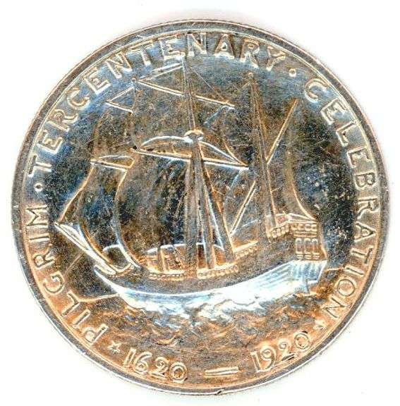1920 Pilgrim Commemorative Silver Half Dollar