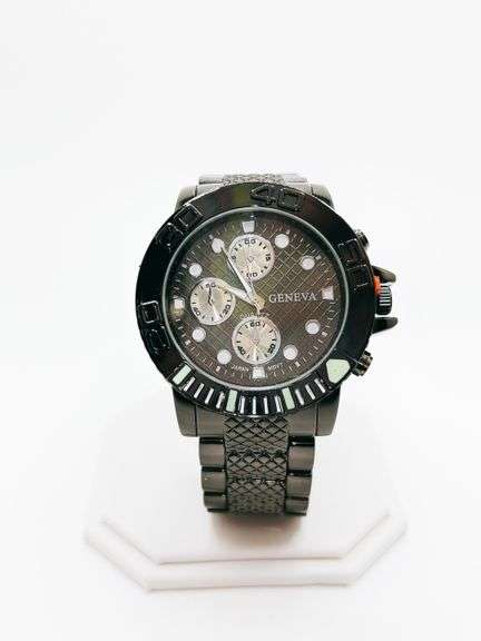Men's Chronograph SS Geneva Watch