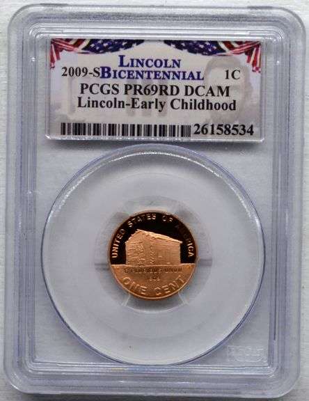 2009-S PCGS PR69 RD DCAM Lincoln Penny Early Childhood 1C US Coin