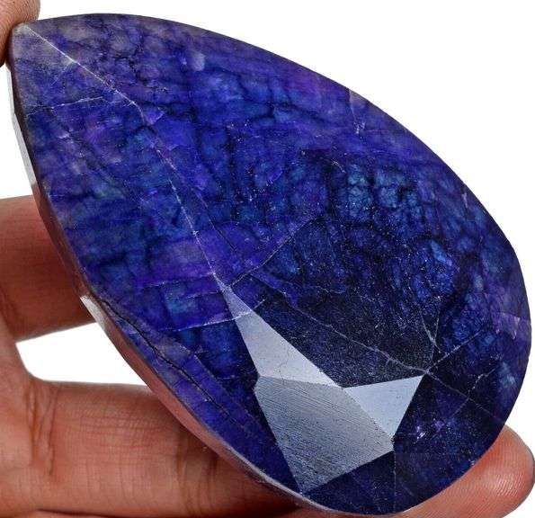 HUGE 1130.00 CARAT NATURAL ROYAL BLUE SAPPHIRE PEAR CUT LOOSE GEMSTONE
