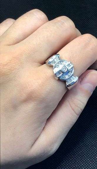 ART DECO PLATINUM UNIQUE MEN’S DIAMOND RING