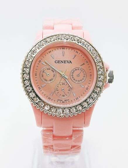 Fancy Pink Geneva & Gemstone Watch