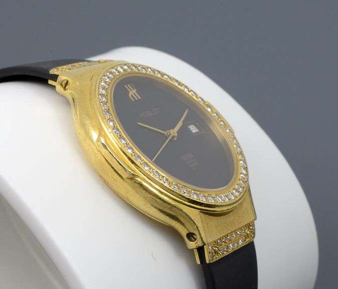 Coveted Hublot 18K YG & Diamond Fusion Classic Quartz Watch