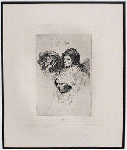 Rembrandt, original rare edition gravure