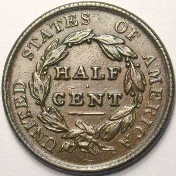 1829 Classic Head Half Cent