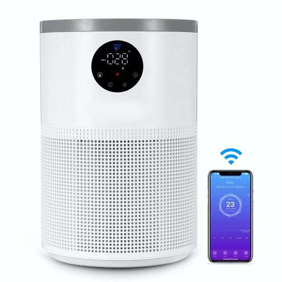 Air Purifier Smart and PM2.5 Monitor H13 HEPA Filter
