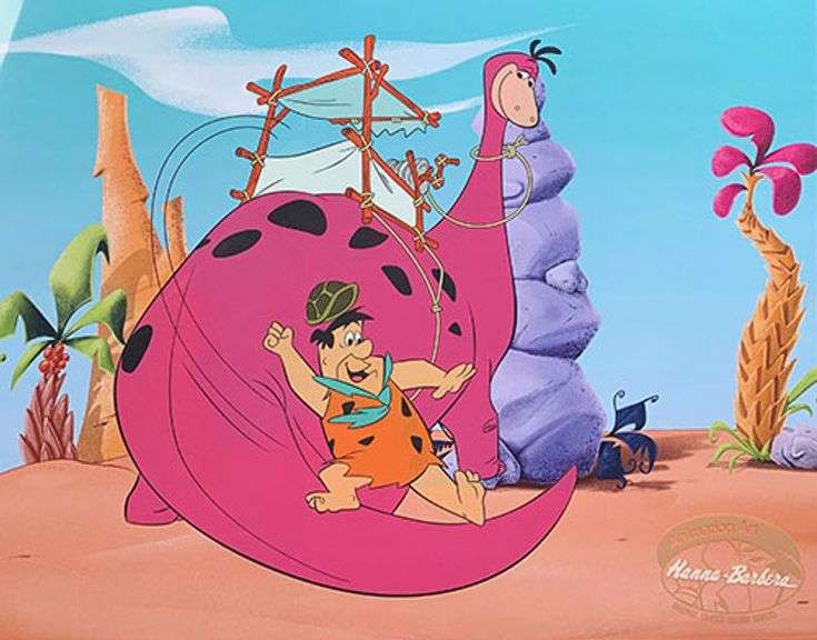 Spectacular Collection of 5 Flintstones Limited Edition Sericels