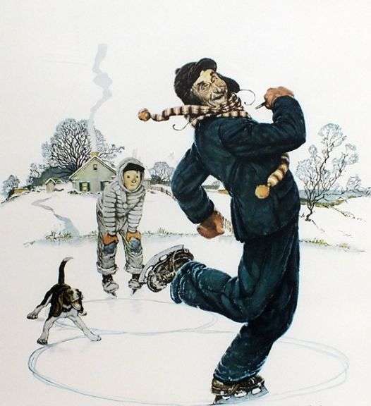 Extremely rare and collectable hand signed Norman Rockwell