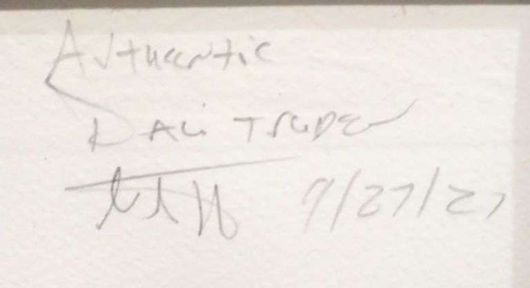 Rare limited edition Dali hand signed