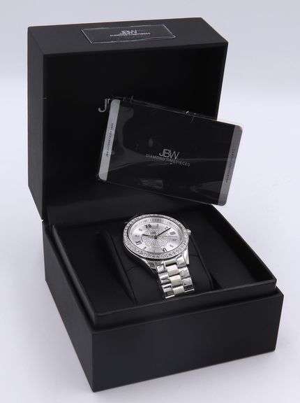 JBW Mondarian 37mm Diamond Quartz Watch