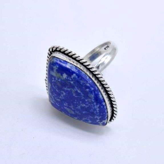 Natural 7Ct Blue Lapis Lazuli Ring