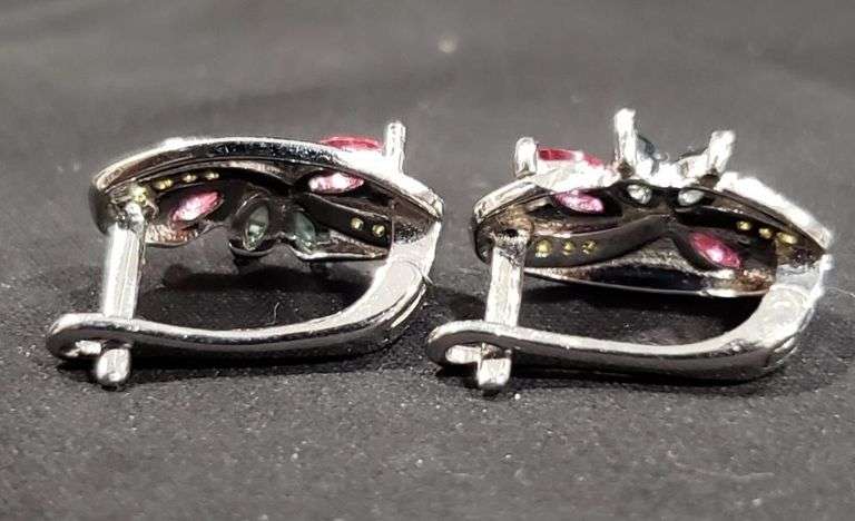 Dazzling Natural Pink Sapphire Earrings