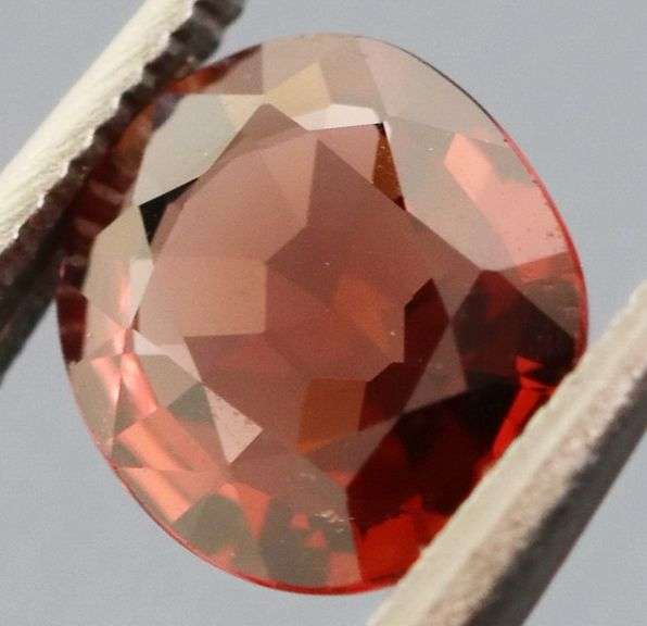 Glittering amber red 1.04ct Spessartite Garnet