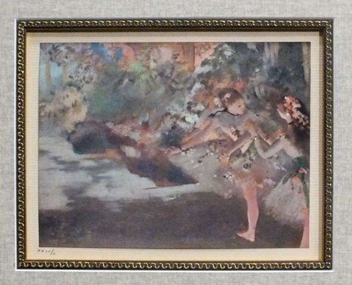 Original Degas engraving gravure, signed in the plate