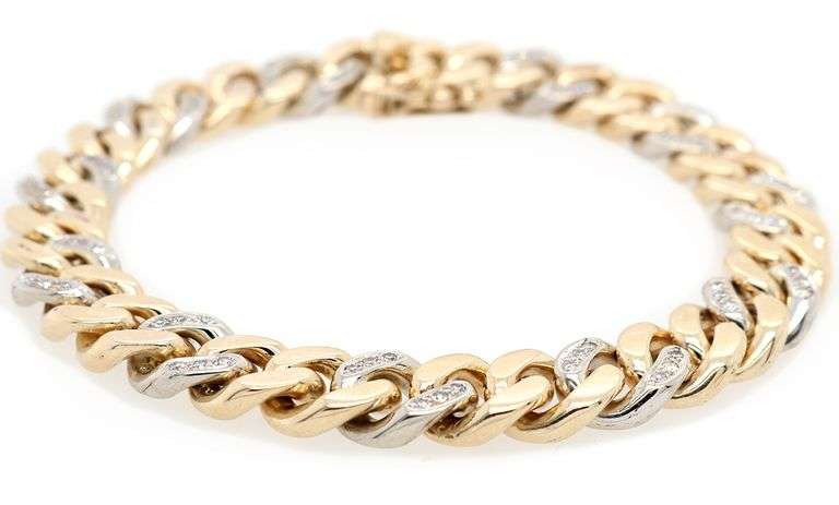 What an Incredible 0.75ctw Single Cut Diamond Link Bracelet in 14K