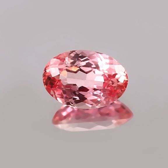 BI-COLOR PADPARADSCHA SAPPHIRE OVAL CUT LOOSE GEMSTONE