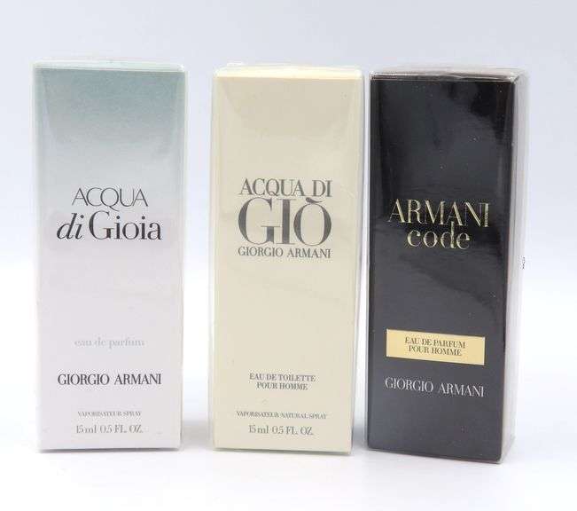 3 PC, Acqua Di Gioia, Acqua Di and Armani Code