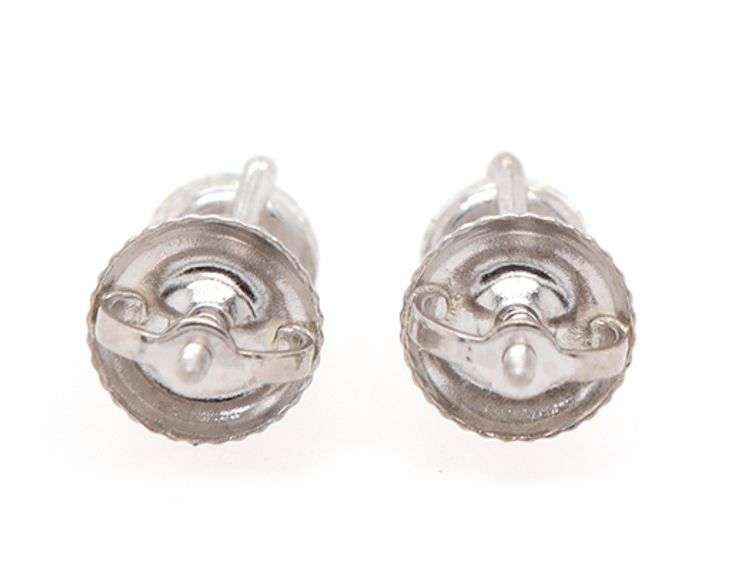 1.00ctw Round Diamond Solitaire Stud Earrings in 14K