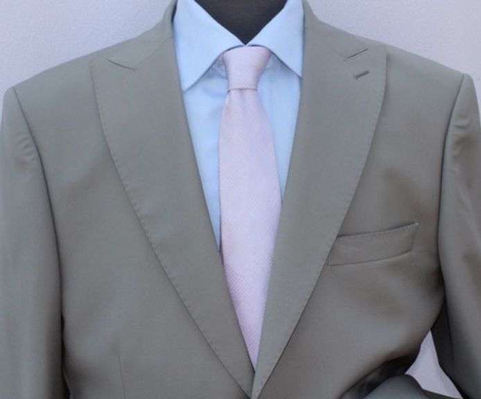 Stylish 2-Button Peal Lapel Suit, By Galante