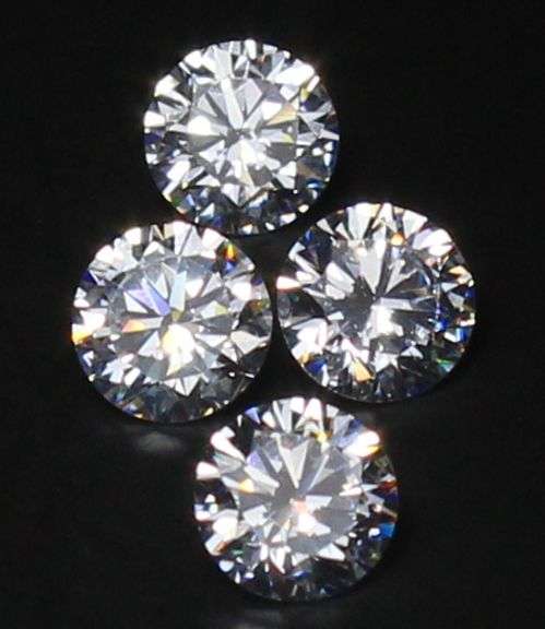 GROUP LOT OF 4X MATCHING ROUND CUT NATURAL DIAMONDS- D/E COLOR! VVS1 IN CLARITY- 1.25 CARATS