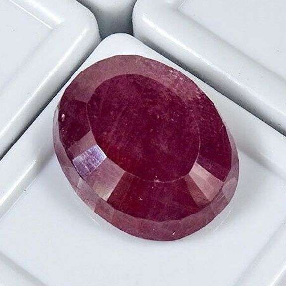 25.00 CARAT NATURAL RUBY OVAL CUT LOOSE GEMSTONE