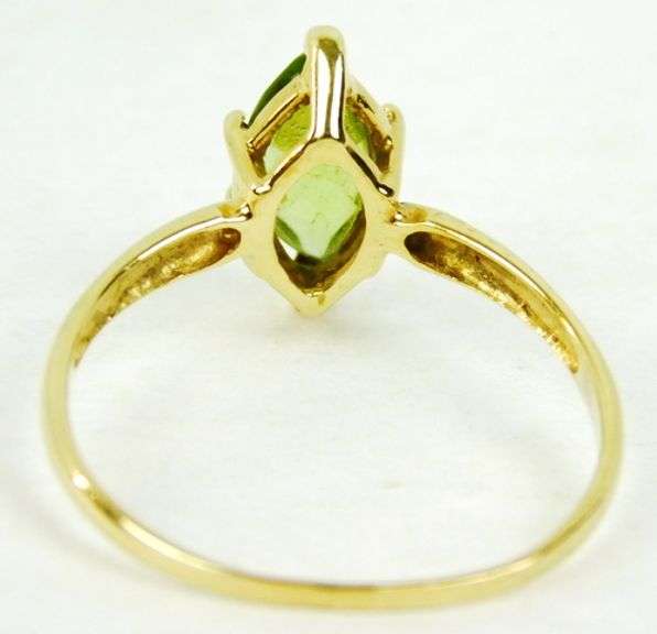 Vintage 10K Peridot Ring, Size 7.75