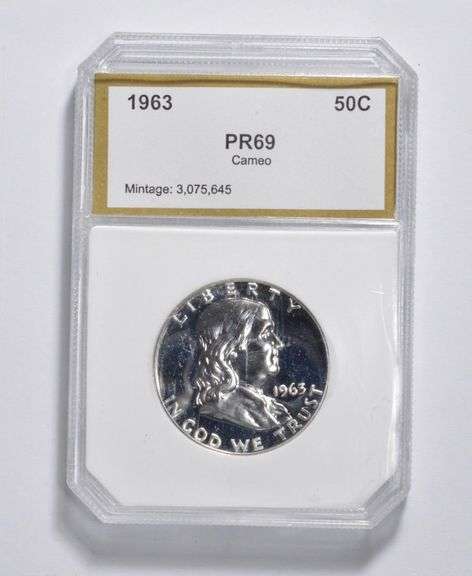 PR69 CAM 1963 Franklin Half Dollar - Graded PCI