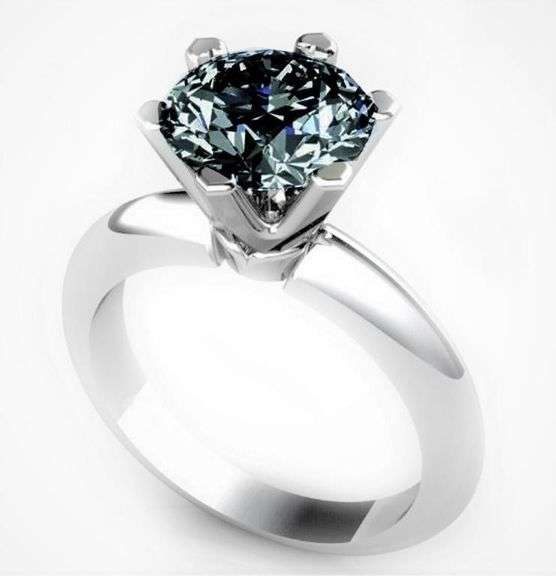 Beautiful 4.5 Ct Ice Blue Green Moissanite Ring