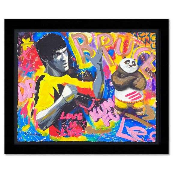 Bruce Lee & Kung Fu Panda by Rovenskaya