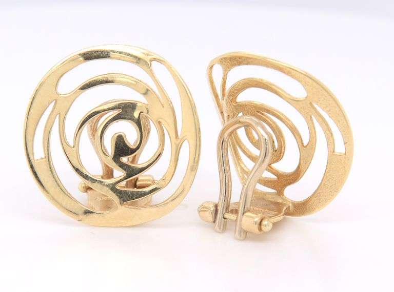 14kt Yellow Gold Clip on Earrings