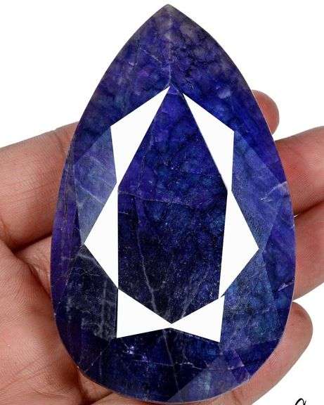HUGE 1130.00 CARAT NATURAL ROYAL BLUE SAPPHIRE PEAR CUT LOOSE GEMSTONE