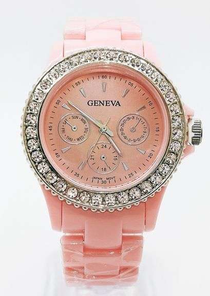 Fancy Pink Geneva & Gemstone Watch