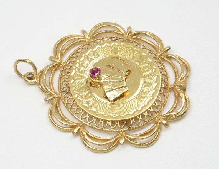 Vintage 14k Las Vegas Charm