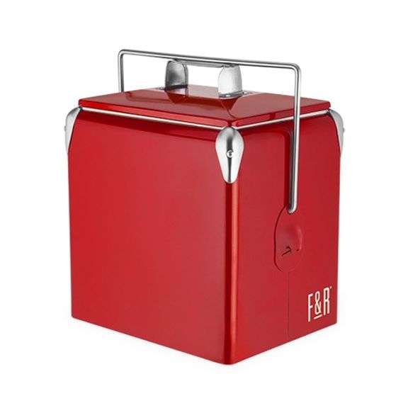 Retro Style Metal Beverage Cooler
