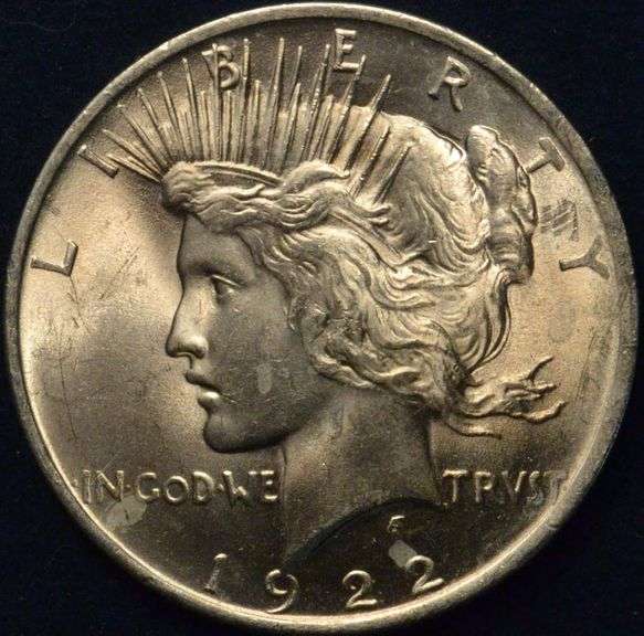 1922 Peace Silver Dollar BU