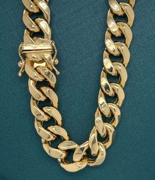 10.5MM 14K GOLD MIAMI CUBAN LINK CHAIN