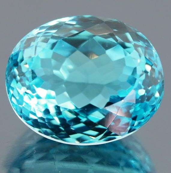 Glittering and huge! 23.83ct vivid Swiss blue Topaz