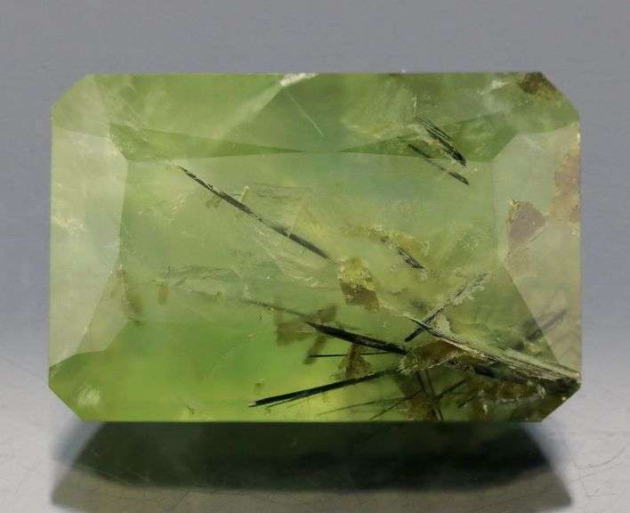 Tremendous 24.26ct rutilated Prehnite