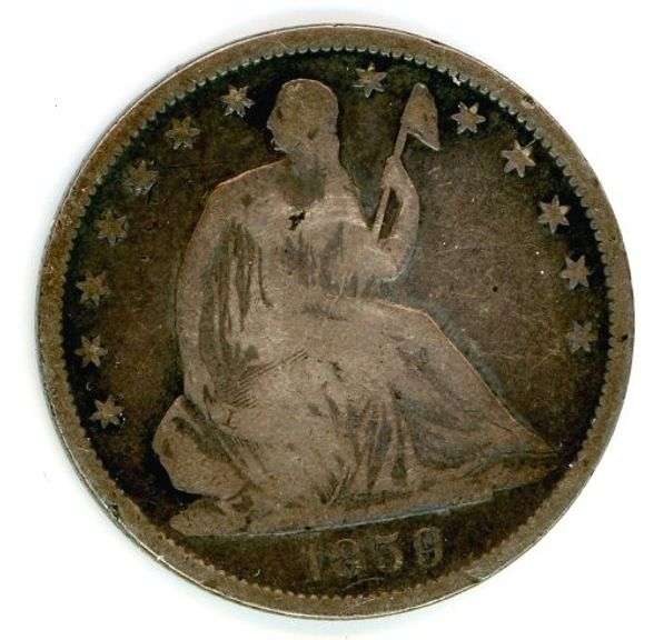 1859-O Liberty Seated Half Dollar