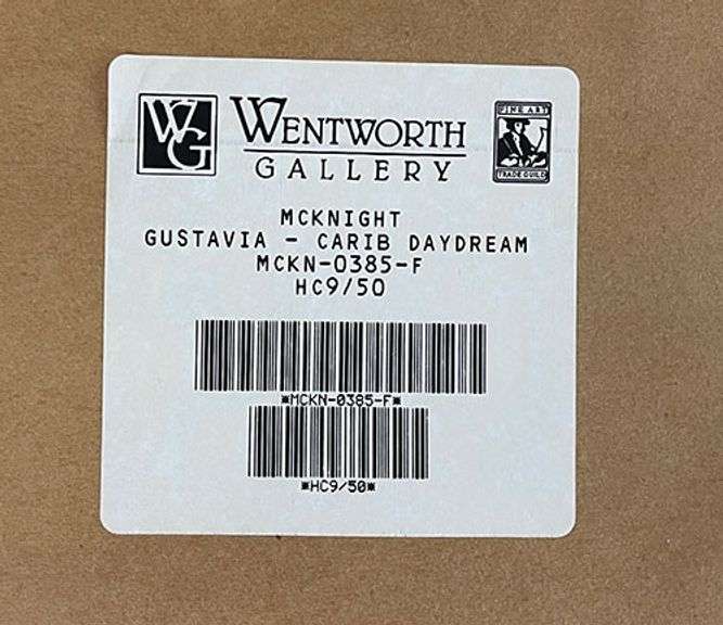 Rare McKnight Hand Signed 'HC' Edition Serigraph, Gustavia