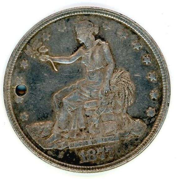 1877 Trade Silver Dollar