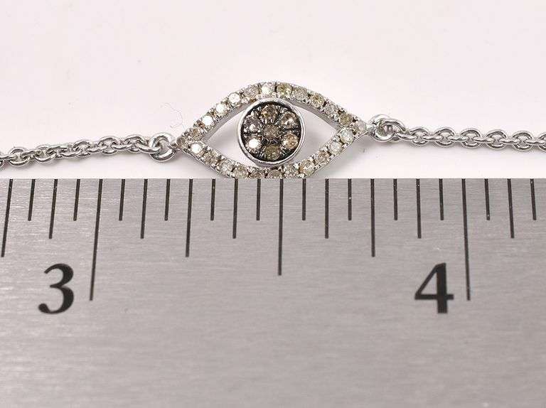 Diamond Eye Bracelet In Sterling Silver