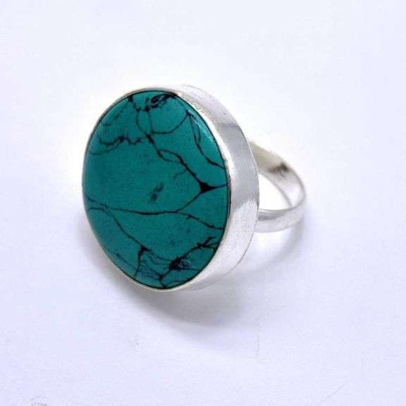 17 Ct Lab Created Turquoise Ring