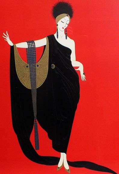 Very collectable seriagraph, gallery framed Erte Glamour