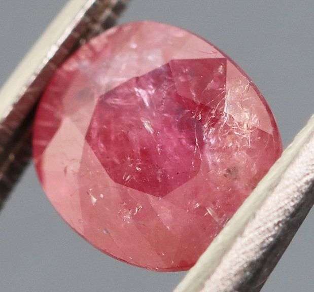 Top crystal! Unheated! 1.29ct hot pink ruby