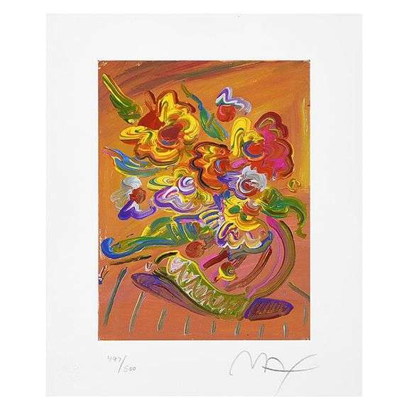 Vase of Flowers XI by Peter Max