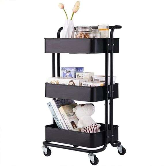 Smart Storage Cart Compact 3-Tier Solution