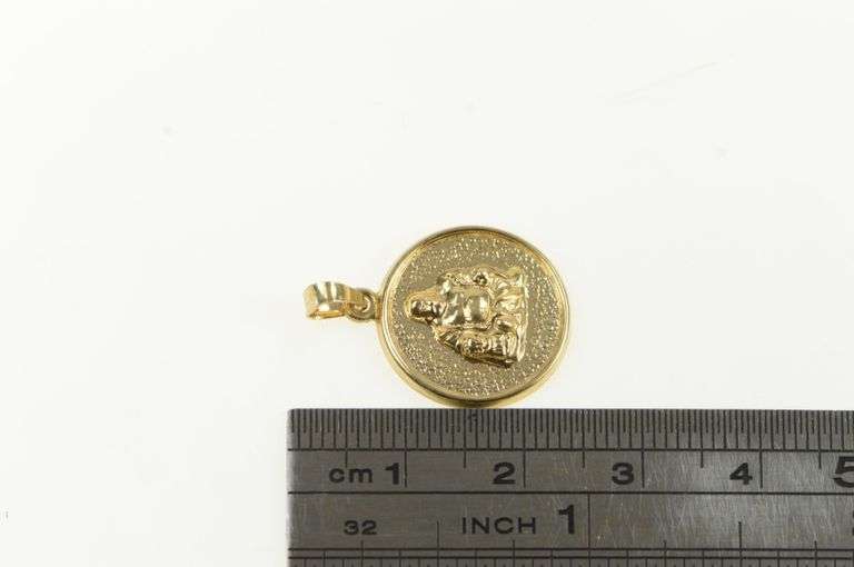 14K Yellow Gold Chinese Buddha Vintage Buddhist Symbol Charm/Pendant