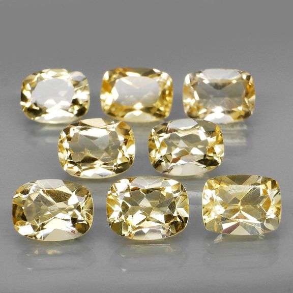 Ravishing 11.91ct top golden eye clean Citrine set